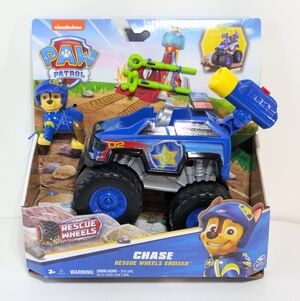 PAW PATROL - CHASE'S RESCUE WHEELS CRUISER W/FIGURE & LAUNCHER - NEW